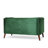 Kokesh 53.51'' Upholstered Loveseat, Green Polyester