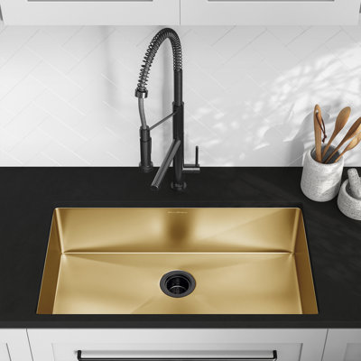 Rivage 32 x 19 Stainless Steel, Single Basin, Undermount Kitchen Sink