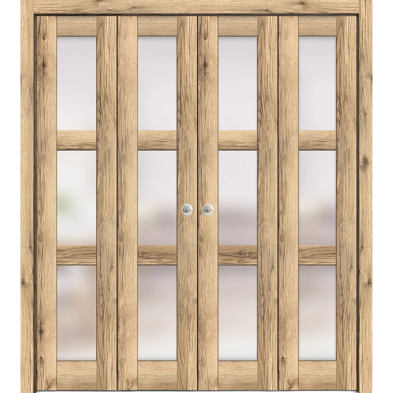 Porte à panneaux pliante Lucia, 96 po x 84 po