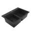 Karran Quartz 33'' X 22'' 50/50 Double Bowl Composite Drop-in Kitchen Sink-49947608