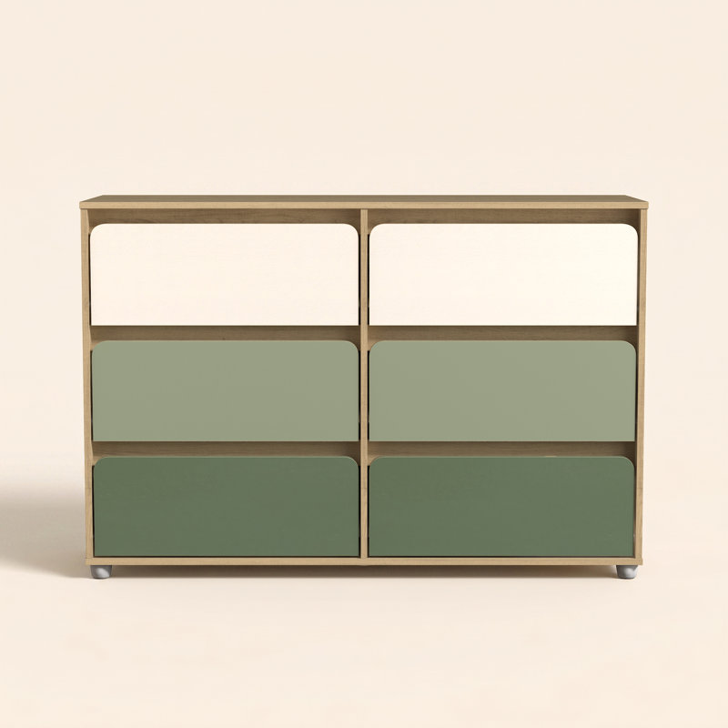 Bustillo Modern Contemporary 47.01'' W 6 Drawer Dresser