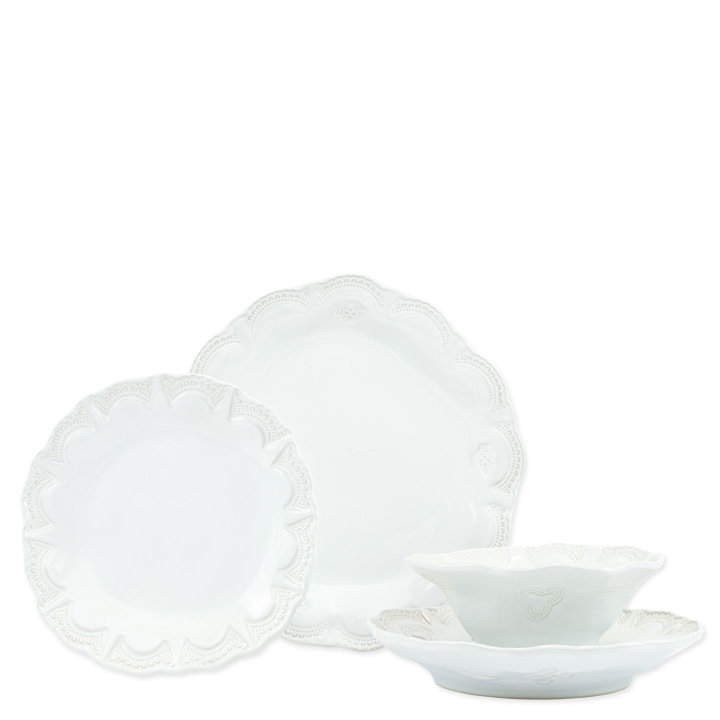 Incanto Handmade Stoneware Salad/Dessert Plate, White
