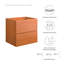 Meuble-lavabo mural 24 po Modway Scenic