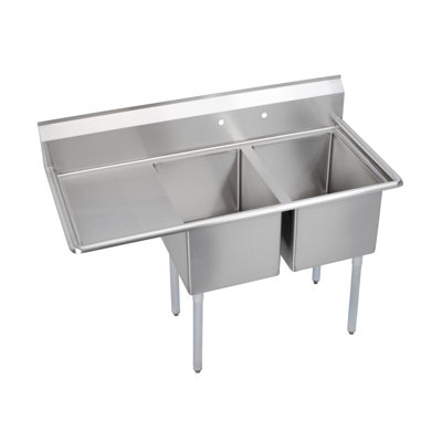 Dependabilt 54.5" L x 25.81" W Free Standing Service Sink