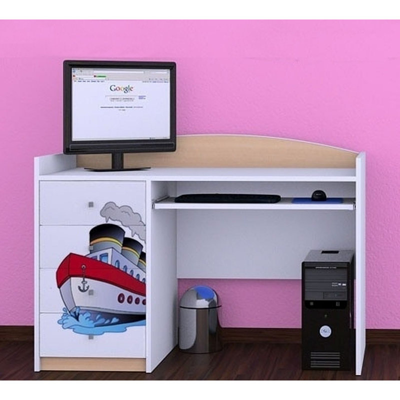 Colm 125cm Computer Desk, Beige