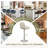 Modern Upholstered Faux Leather Swivel Adjustable Height Bar Stools Bar Stools with Footrest (Set of 2)-17261347