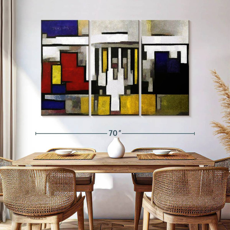 Avery Abstract House, 42" H x 65" W