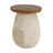 Laigha Modern Coastal Organic Pear-Shaped MGO Side Table with Faux Wood Grain Top for Patio, Balcony, Living Room-128952856-128952853