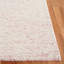 Tapis ivoire / rose en laine et coton touffeté à la main Mayreli-404591301