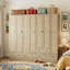 Ensemble de chambre à coucher avec deux garde-robes rustiques