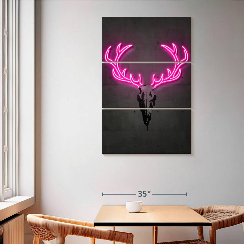 Kerner Deer Skull, 65" H x 42" W