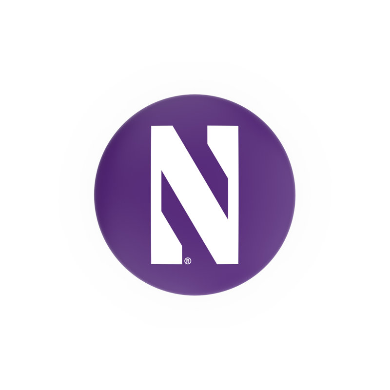 Tabouret de bar pivotant de 30 po NCAA, Ride noire, Université du nord-ouest