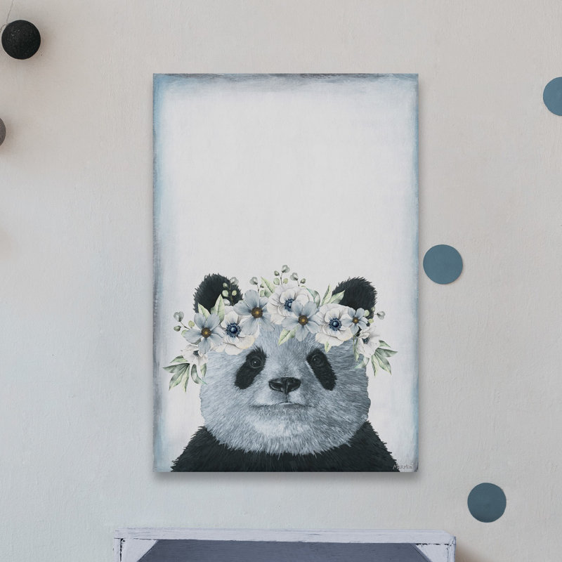«Cutie Panda», reproduction sur toile tendue, H 12 po x l 8 po x P 1,5 po