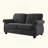 Soft Velvet Loveseat, Upholstered 2 Seater Couch With High-Density Foam, Loose Back Cushions And Solid Wood Turned Legs, Chic Living Room Furniture For Home, Apartment And Office