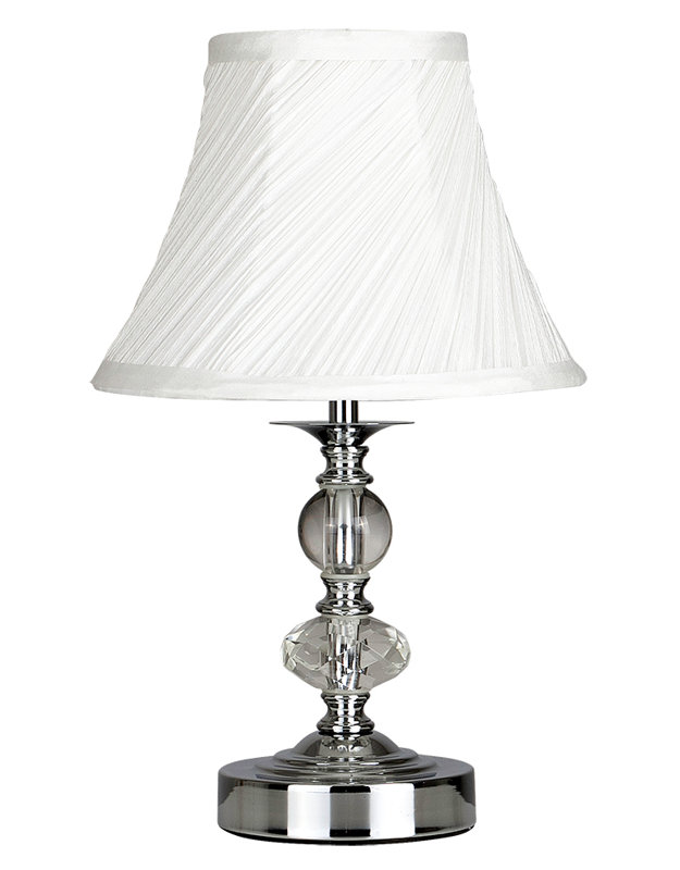 Metal Table Lamp, Chrome, No