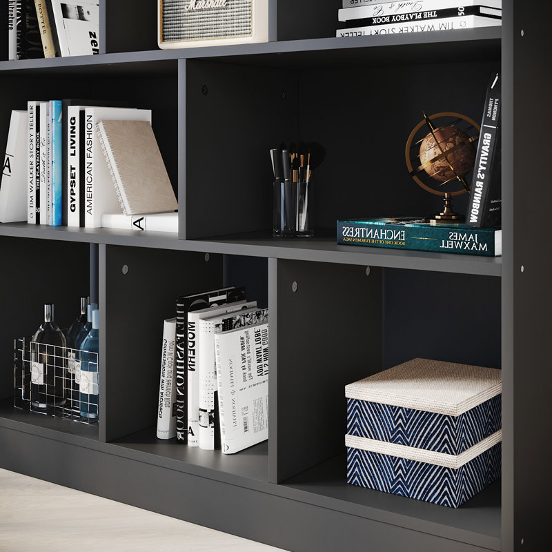 100cm H x 100cm W Bookcase, Black
