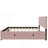 Full Size Velvet Upholstered Platform Bed with Twin Size Trundle-1489196489
