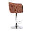 Gana Swivel Upholstered Adjustable Height Counter Stool with Metal Frame