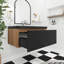 Meuble-lavabo mural simple 36 po avec plateau en résine