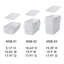 Petit panier fourre-tout en plastique blanc Like-it avec couvercle pour garde-robe et garde-manger-800146584-800146580