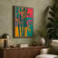 Geometric Bamboo Study Mid-Century - Wrapped Canvas-292462481-292462483