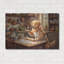  «Golden Retriever In The Kitchen» par Rich Monet, art mural en métal, 36 po x 24 po