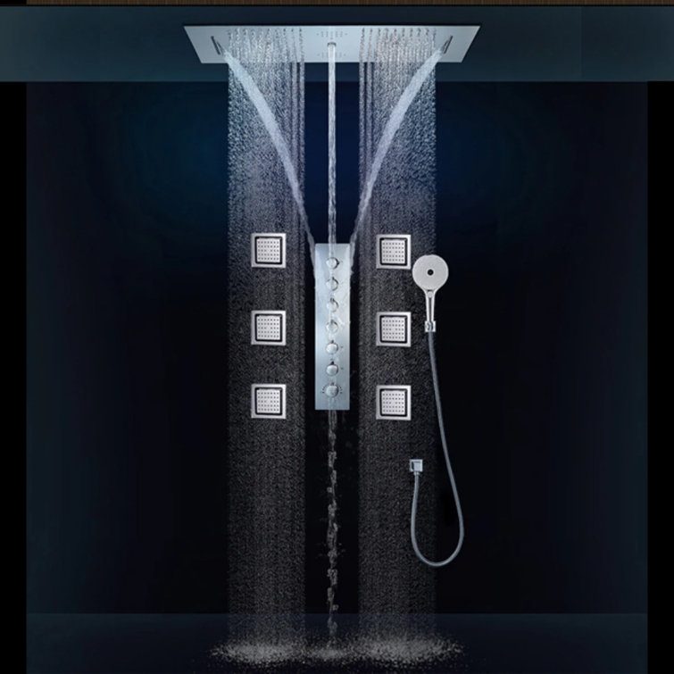 Modena Phone Controlled Thermostatic Shower System with LED Display