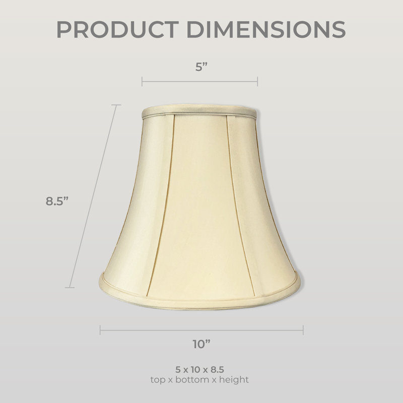 Royal Designs, Inc. BSO-704-10BG, abat-jour base Basic Bell, 5 x 10 x 8,5, beige, H 8,5 po x l 10 po x P 10 po, Beige