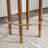 Modern Upholstered Bar Stool Without Backrest With Gold Ring Stirrups-108352743