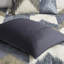 Couette Mini King - Bleu marine, imprimé coton 200 fils, 2 taies d'oreiller assorties, taies d'oreiller carrées vendues séparément, King/Linge de lit