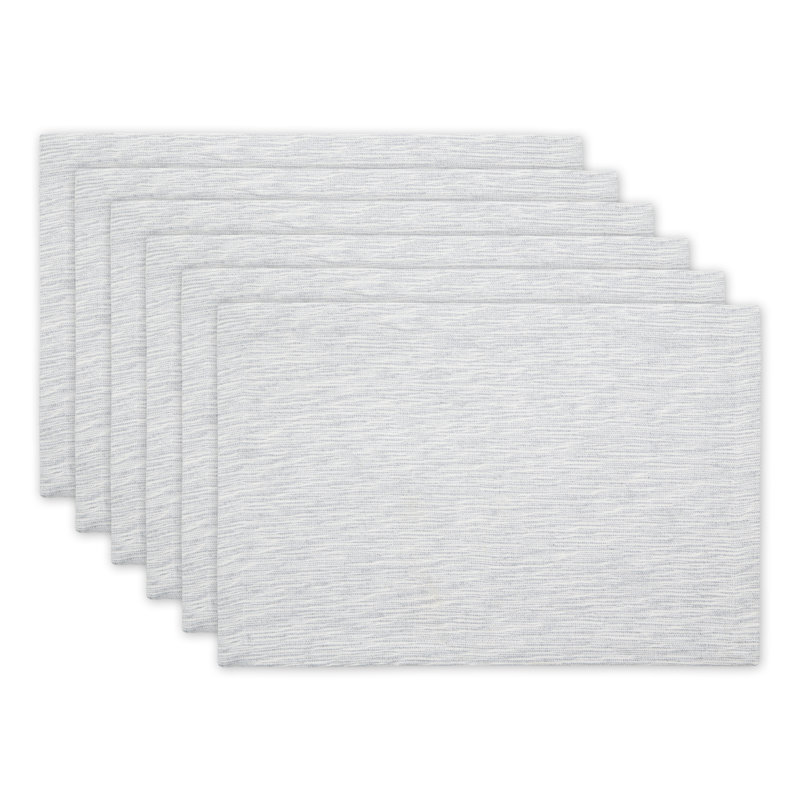 Napperon en coton 13 po Boda, Gris clair / Blanc cassé