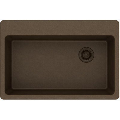 Évier de cuisine encastré 33 po x 22 po x 9 1/2 po Quartz Classic