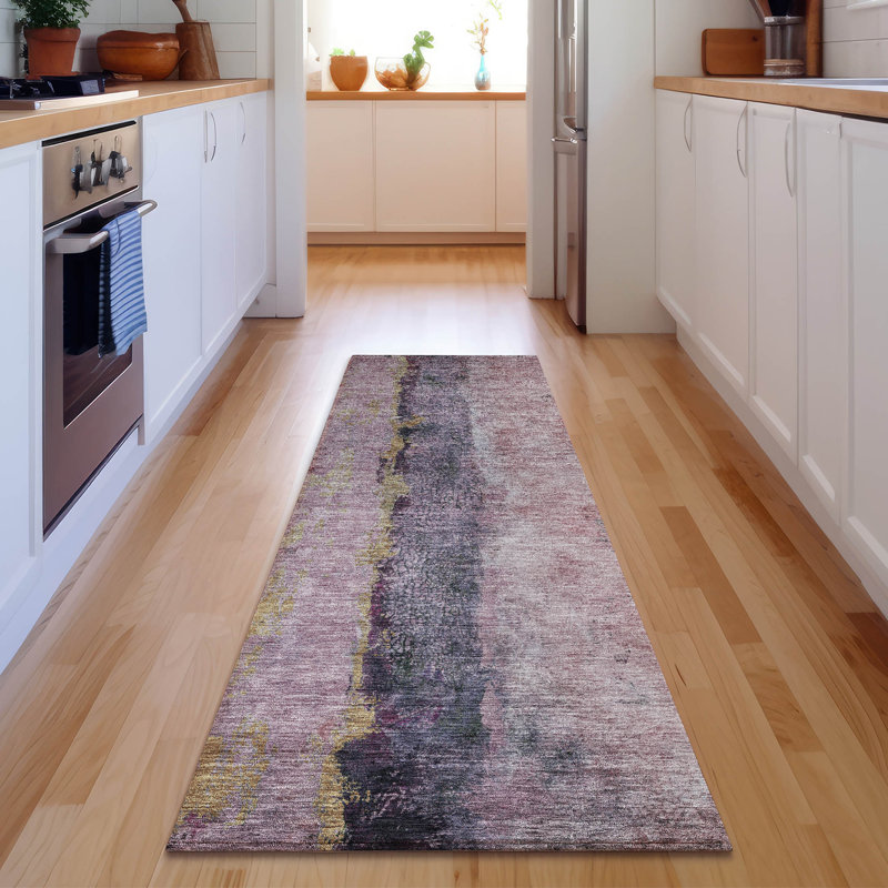 Tapis de qualité supérieure lavable à la machine Cerrito AMF605, Tapis de couloir 2 pi 3 po x 7 pi 6 po