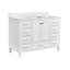 Meuble-lavabo autoportant avec comptoir 48 po, meuble-lavabo autoportant avec cadre en bois massif 48 po