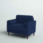 Fauteuil club capitonné à accoudoirs carrés de 39,8 po Garren-19768761