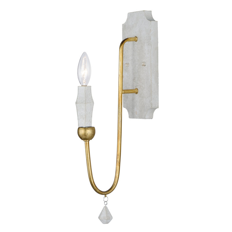 Gabriel Wood Candle Wall Light