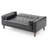 Andrews 60in Loveseat, Black