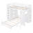 Twin over Twin Bunk Bed with LED Light and USB Poarts-1841217785