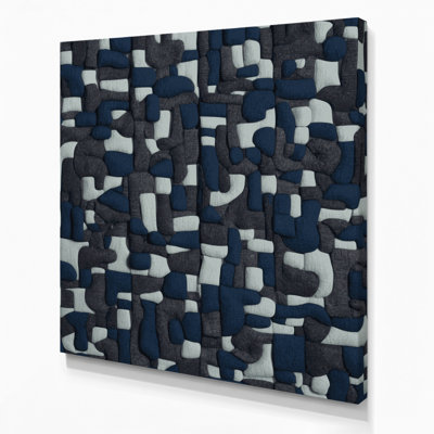 «Abstract Shapes 14», art mural sur toile grise
