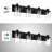 3-Light Bathroom Light Fixtures, Matte Black Modern Vanity Lights With Clear Glass Shades, Bathroom Wall Lamp For Mirror Living Room Cabinet Bedroom Porch