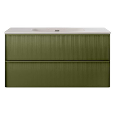 Astor 42" Single Vanity With Integrated White Solid Surfacetop