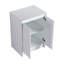 Armoire de rangement autoportante pour salle de bain 24 po, 2 portes à fermeture douce