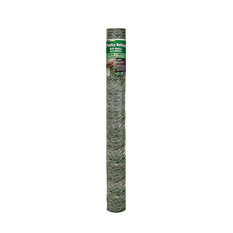 Filet hexagonal de volaille calibre 20 avec filet de 1 pouce, H 5 pi x l 150 pi