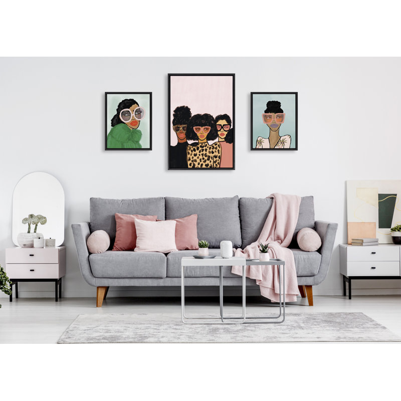 «Fashion Girl», ensemble de toiles encadrées par Bouffants and Broken Hearts LLC
