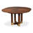 Extendable Walnut Round Solid Wood Dining Table