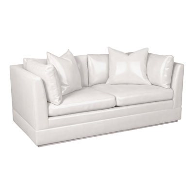 Thom Filicia Home Boyden 70.5'' Genuine Leather Square Arm Loveseat