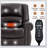 Power Lift Recliner Chair Heat Massage Dual Motor Infinite Position Up to 350 LBS-1901322115