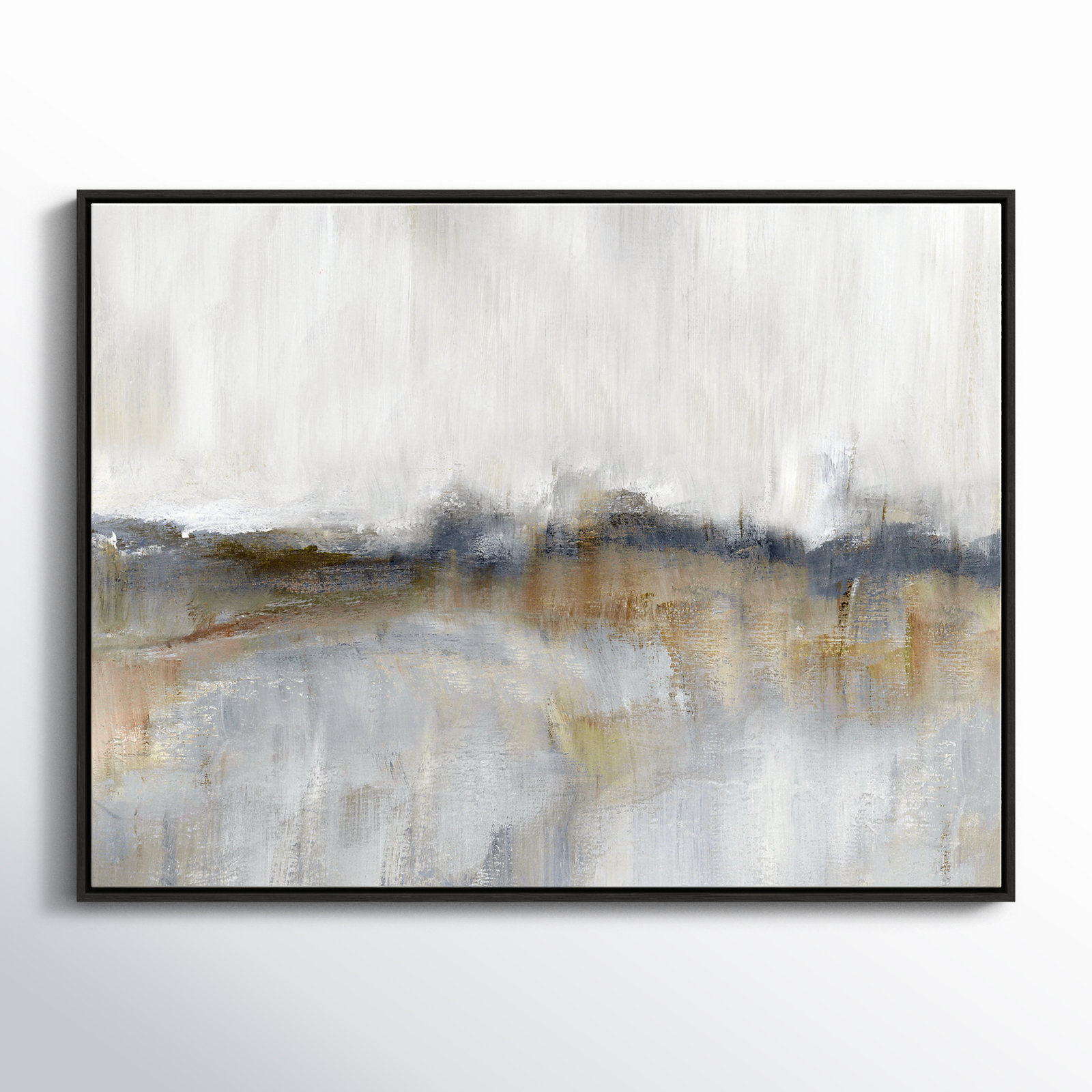 Autumnal Tide by Nan - Floater Frame Print on Canvas, 31.5" H x 41.5" W, Black