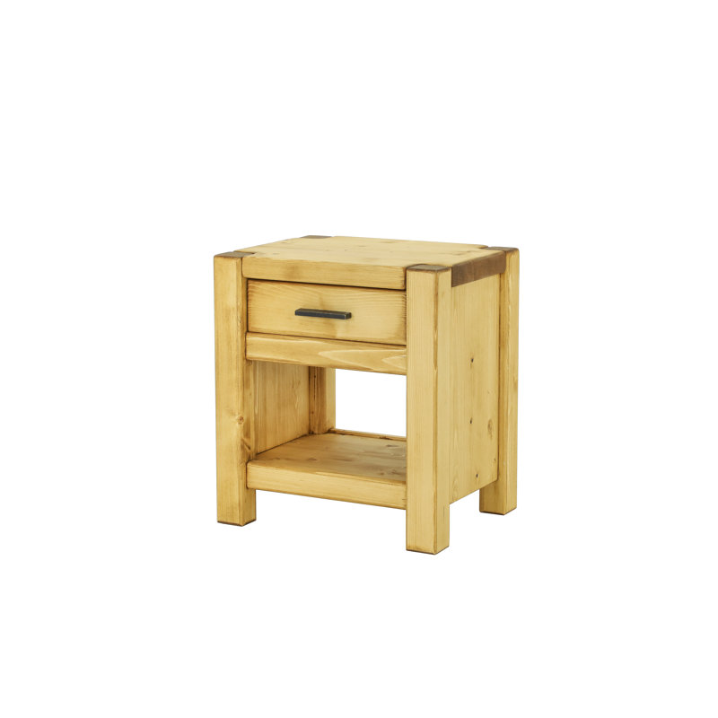 Mccourt 45cm W Solid Wood Bedside Table