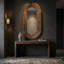 New Fuss Oval Solid Wood Wall Mirror